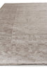 Exquisite Rugs Antique'd Silk 3707 Taupe Area Rug Closeup Image