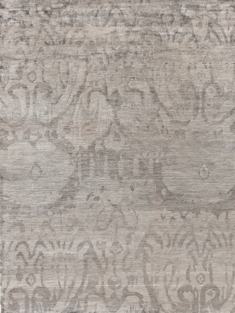 Exquisite Rugs Antique'd Silk 3708 Taupe Area Rug main image