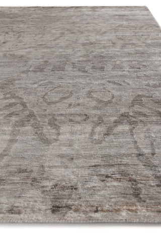 Exquisite Rugs Antique'd Silk 3708 Taupe Area Rug Closeup Image
