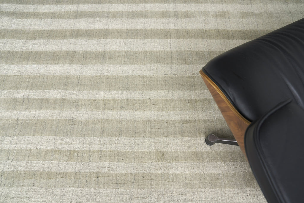 Exquisite Rugs Robin Stripe 3784 Taupe Area Rug Lifestyle Image Feature