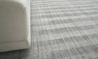 Exquisite Rugs Robin Stripe 3785 Gray Area Rug Lifestyle Image Feature