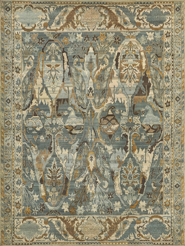 Exquisite Rugs Jurassic 3799 Gray/Light Blue Area Rug main image