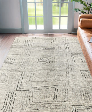 Exquisite Rugs Aldridge 3807 Ivory/Gray/Beige Area Rug Lifestyle Image Feature