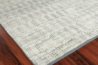 Exquisite Rugs Mercer 3809 Gray/Ivory Area Rug Corner Image