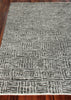 Exquisite Rugs Aldridge 3810 Charcoal/Ivory Area Rug Closeup Image