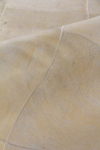 Exquisite Rugs Distressed Suede 3823 Soft Gold Area Rug Detail Image