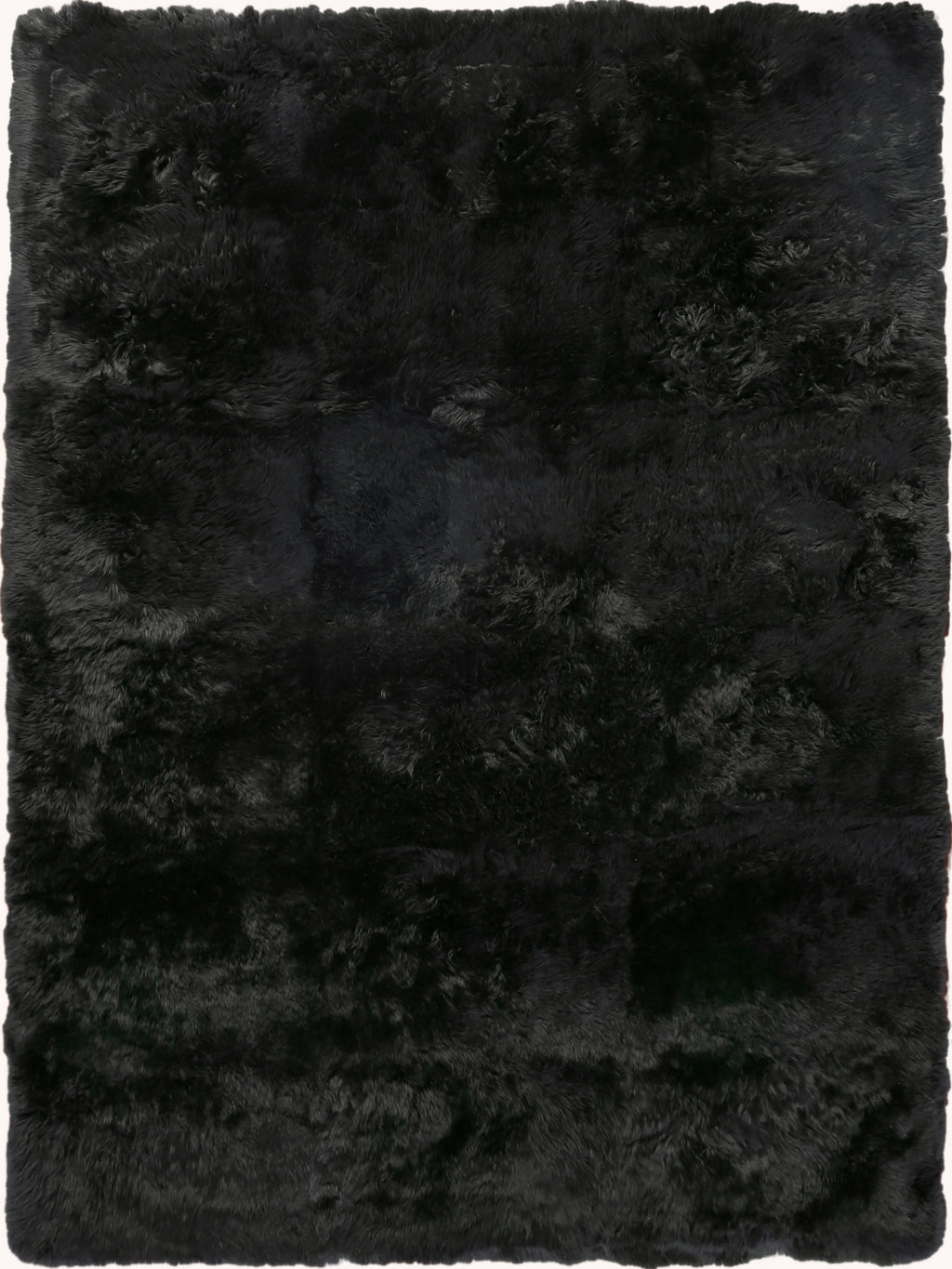 Exquisite Rugs Sheepskin 3843 Black Area Rug main image