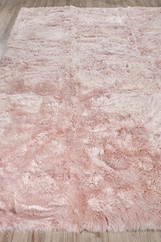 Exquisite Rugs Sheepskin 3846 Blush Area Rug Closeup Image