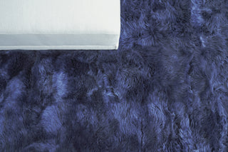 Exquisite Rugs Sheepskin 3847 Indigo Area Rug Lifestyle Image Feature