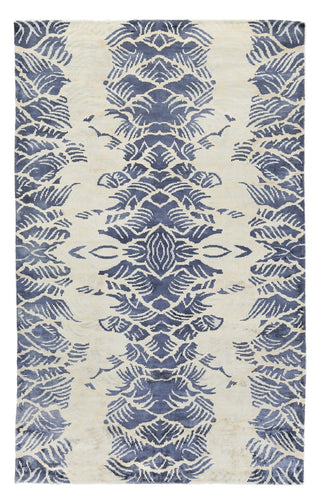Exquisite Rugs Cassina 3869 Ivory/Blue Area Rug main image