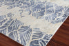 Exquisite Rugs Cassina 3869 Ivory/Blue Area Rug Corner Image