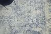 Exquisite Rugs Cassina 3902 Light Silver/Blue Area Rug Detail Image