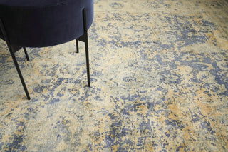 Exquisite Rugs Cassina 3906 Blue/Beige Area Rug Lifestyle Image Feature