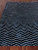 Exquisite Rugs Natural Hide 3921 Blue Area Rug Closeup Image