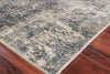 Exquisite Rugs Reflections 3924 Blue/Ivory Area Rug Corner Image