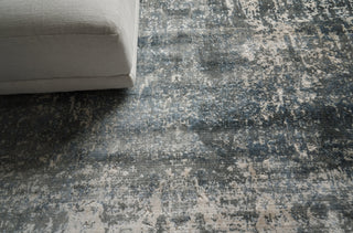 Exquisite Rugs Reflections 3924 Blue/Ivory Area Rug Lifestyle Image Feature