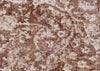 Exquisite Rugs Cassina 3933 Rust/Ivory Area Rug Closeup Image