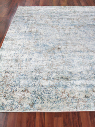 Exquisite Rugs Cassina 3934 Blue/Brown Area Rug Closeup Image