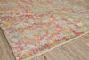 Exquisite Rugs Antolini 3942 Green/Rust Area Rug Corner Image