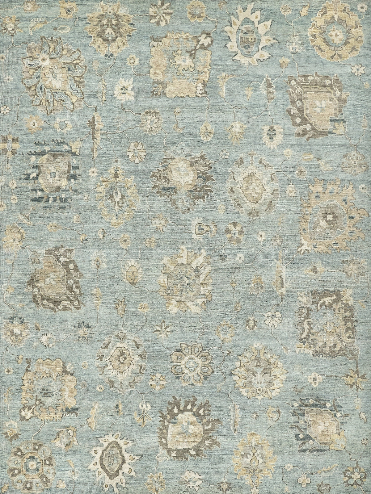 Exquisite Rugs Heirloom 3983 Light Blue/Gold Area Rug