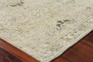 Exquisite Rugs Heirloom 3985 Khaki Area Rug Corner Image