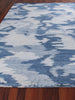 Exquisite Rugs Bamboo Silk 3997 Blue/Silver Area Rug Closeup Image