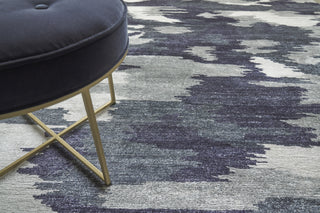 Exquisite Rugs Bamboo Silk 3998 Navy Blue Area Rug Lifestyle Image Feature
