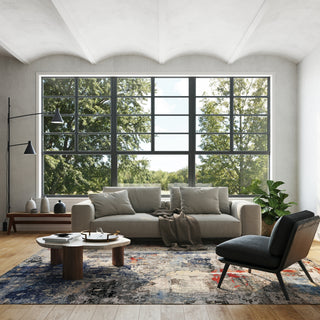 Exquisite Rugs Laureno 4022 Blue/Gray Area Rug Lifestyle Image Feature