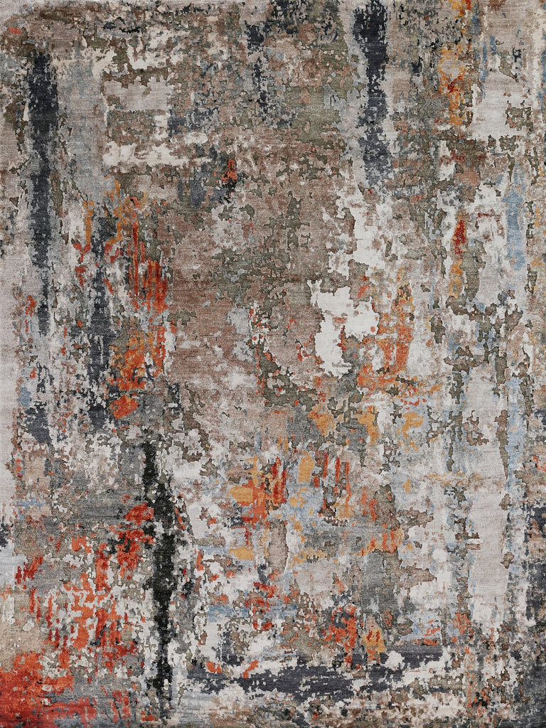 Exquisite Rugs Laureno 4023 Navy/Silver/Rust Area Rug main image