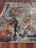 Exquisite Rugs Laureno 4023 Navy/Silver/Rust Area Rug Closeup Image