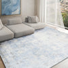 Exquisite Rugs Murano 4028 Silver/Blue Area Rug Lifestyle Image Feature