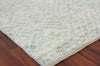 Exquisite Rugs Eaton 4038 Ivory/Blue Area Rug Corner Image