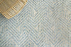 Exquisite Rugs Eaton 4038 Ivory/Blue Area Rug Detail Image