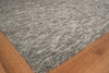 Exquisite Rugs Eaton 4041 Gray/Ivory Area Rug Corner Image