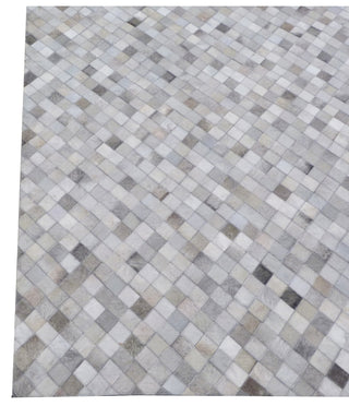 Exquisite Rugs Mosaic Leather 4053 Light Silver/Multi Area Rug Pile Image