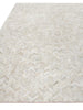Exquisite Rugs Mosaic Leather 4055 Ivory Area Rug Closeup Image