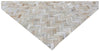 Exquisite Rugs Mosaic Leather 4057 Light Beige Area Rug Corner Image