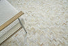 Exquisite Rugs Mosaic Leather 4057 Light Beige Area Rug Lifestyle Image Feature