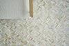 Exquisite Rugs Mosaic Leather 4057 Light Beige Area Rug Detail Image