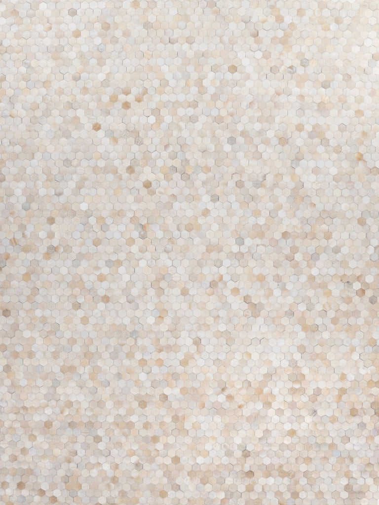Exquisite Rugs Mosaic Leather 4058 Ivory Area Rug main image