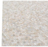 Exquisite Rugs Mosaic Leather 4058 Ivory Area Rug Closeup Image