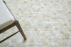 Exquisite Rugs Mosaic Leather 4058 Ivory Area Rug Lifestyle Image Feature