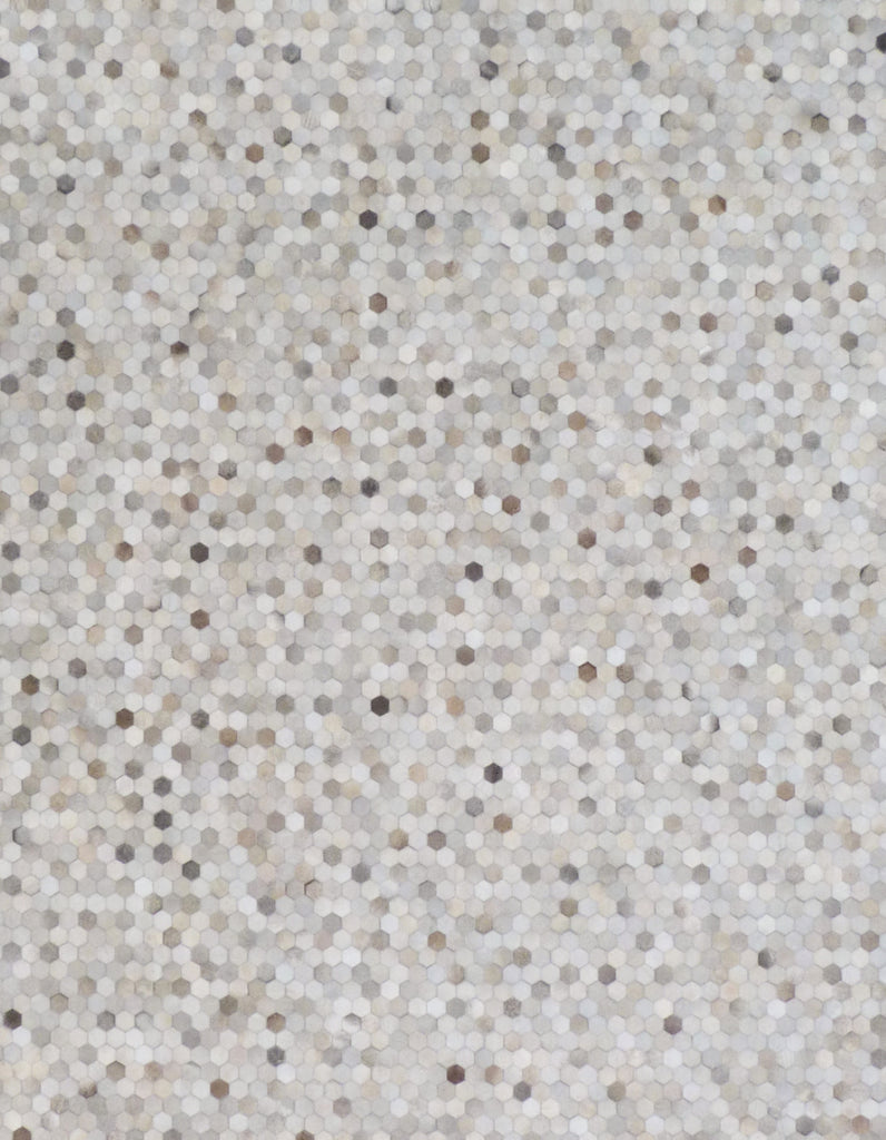 Exquisite Rugs Mosaic Leather 4059 Silver Area Rug main image