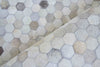 Exquisite Rugs Mosaic Leather 4059 Silver Area Rug Pile Image