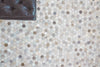 Exquisite Rugs Mosaic Leather 4059 Silver Area Rug Detail Image