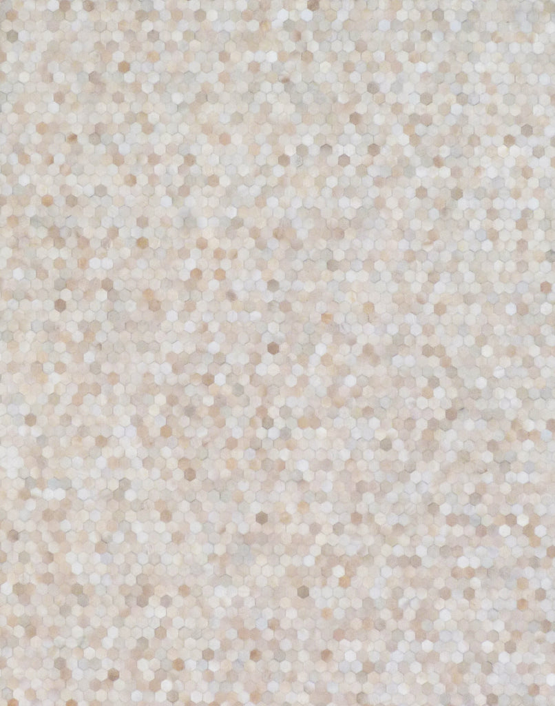 Exquisite Rugs Mosaic Leather 4060 Light Beige Area Rug main image