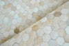 Exquisite Rugs Mosaic Leather 4060 Light Beige Area Rug Pile Image