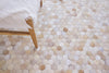 Exquisite Rugs Mosaic Leather 4060 Light Beige Area Rug Lifestyle Image Feature