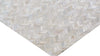 Exquisite Rugs Mosaic Leather 4061 Ivory Area Rug Corner Image