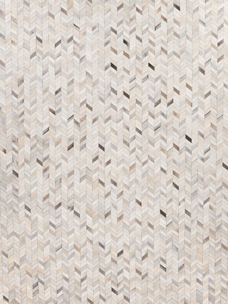 Exquisite Rugs Mosaic Leather 4062 Silver Area Rug main image